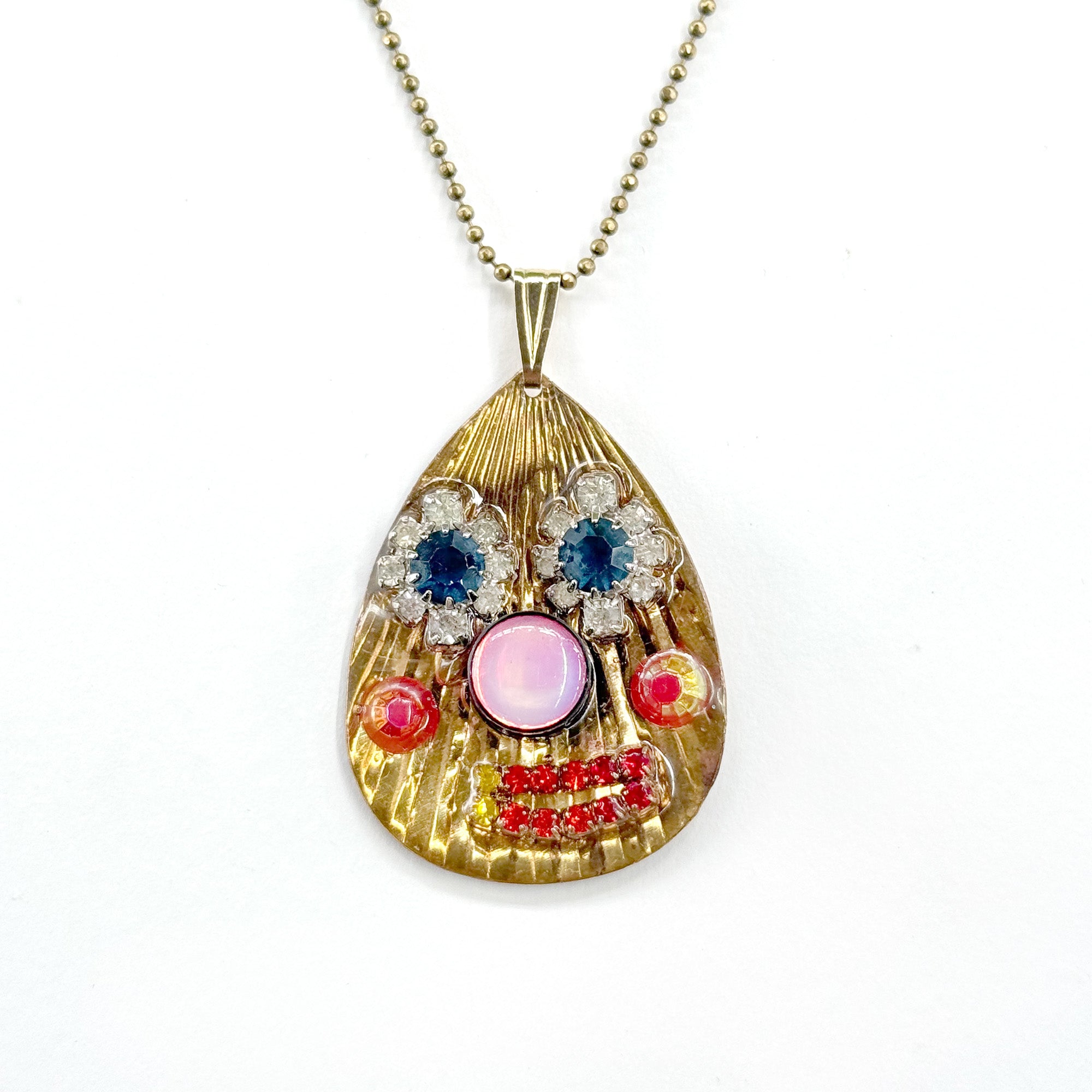 Art Collage Face Pendant | Kreeba Baby