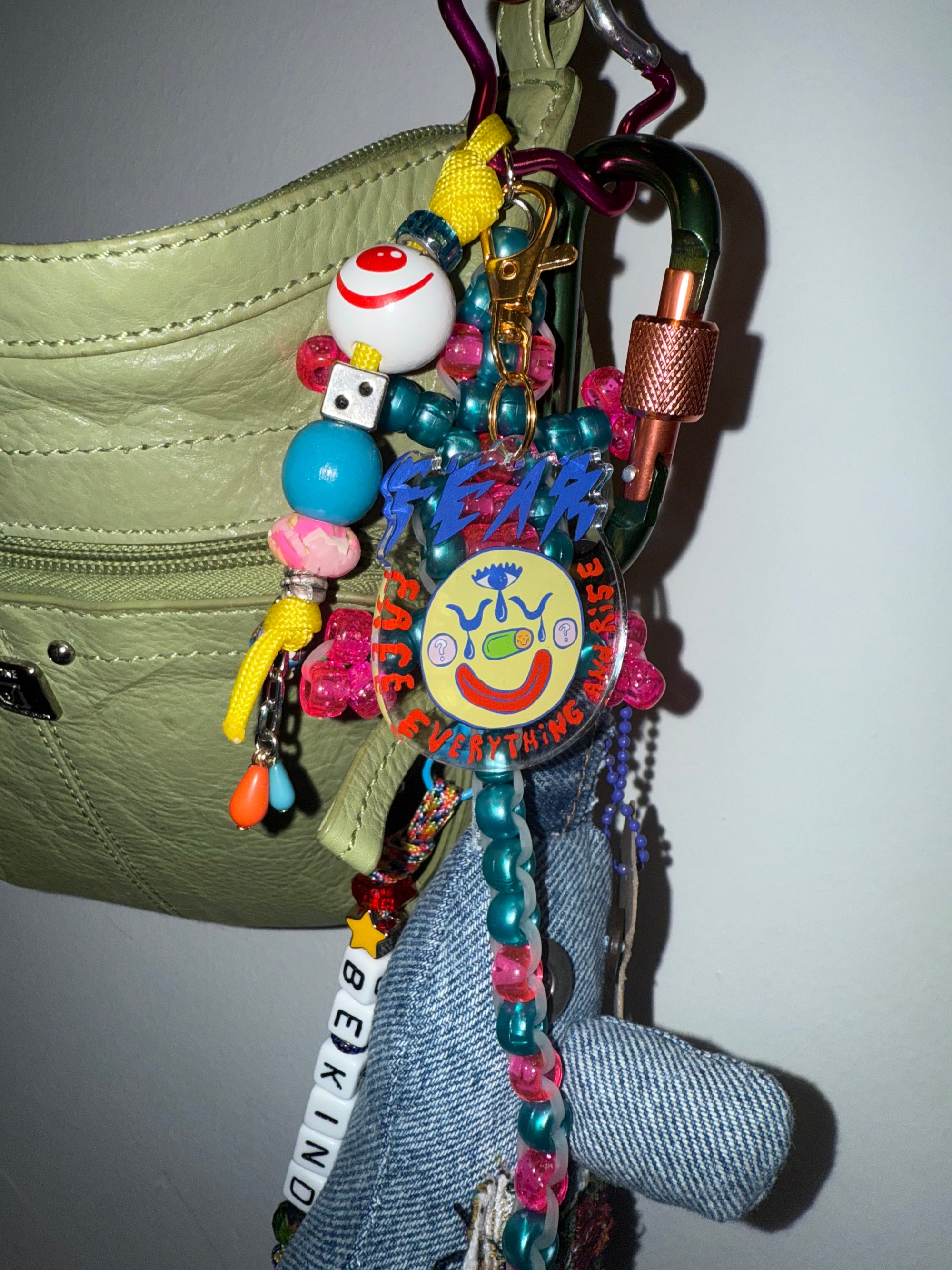 FEAR (face everything and rise) Keychain Charm
