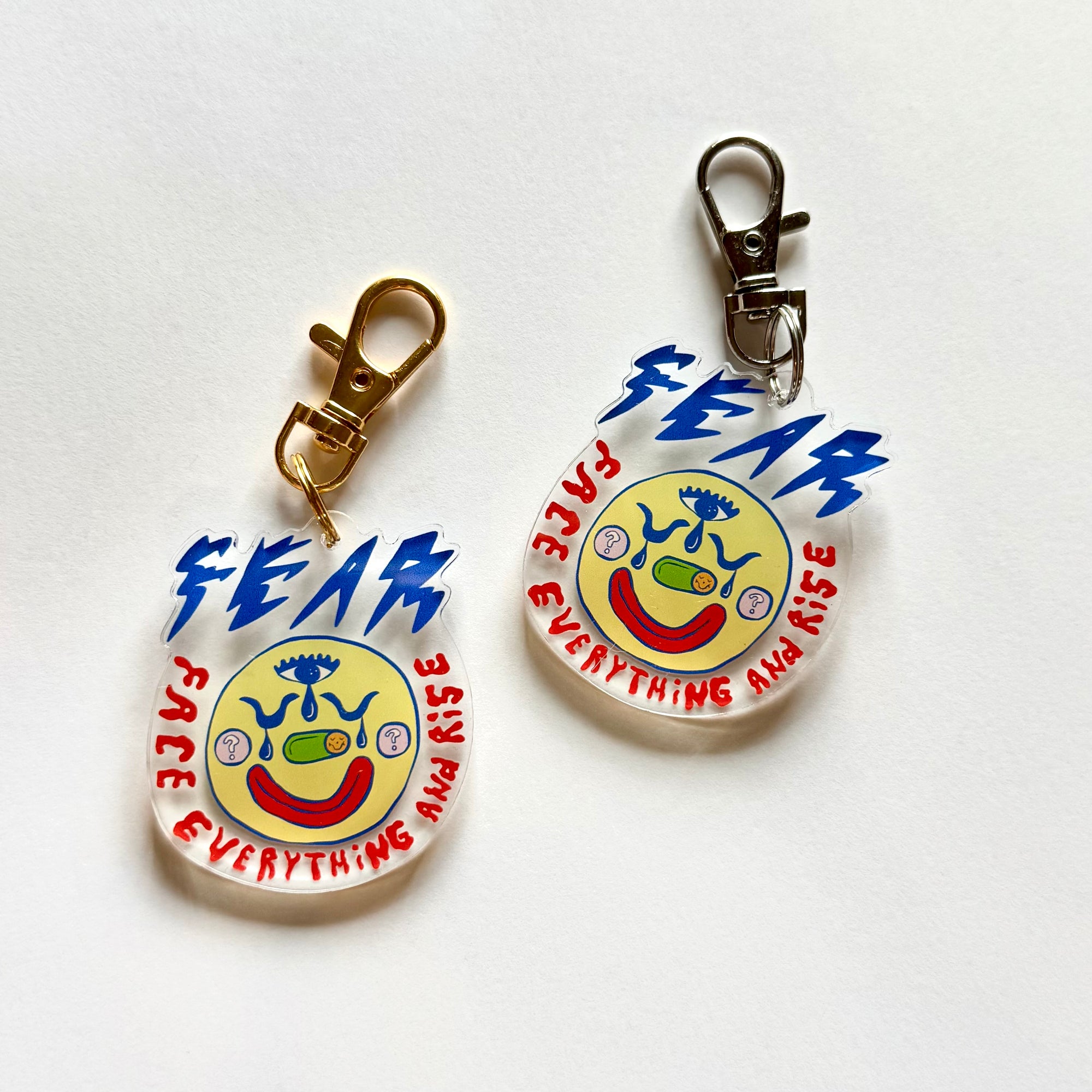 FEAR (face everything and rise) Keychain Charm