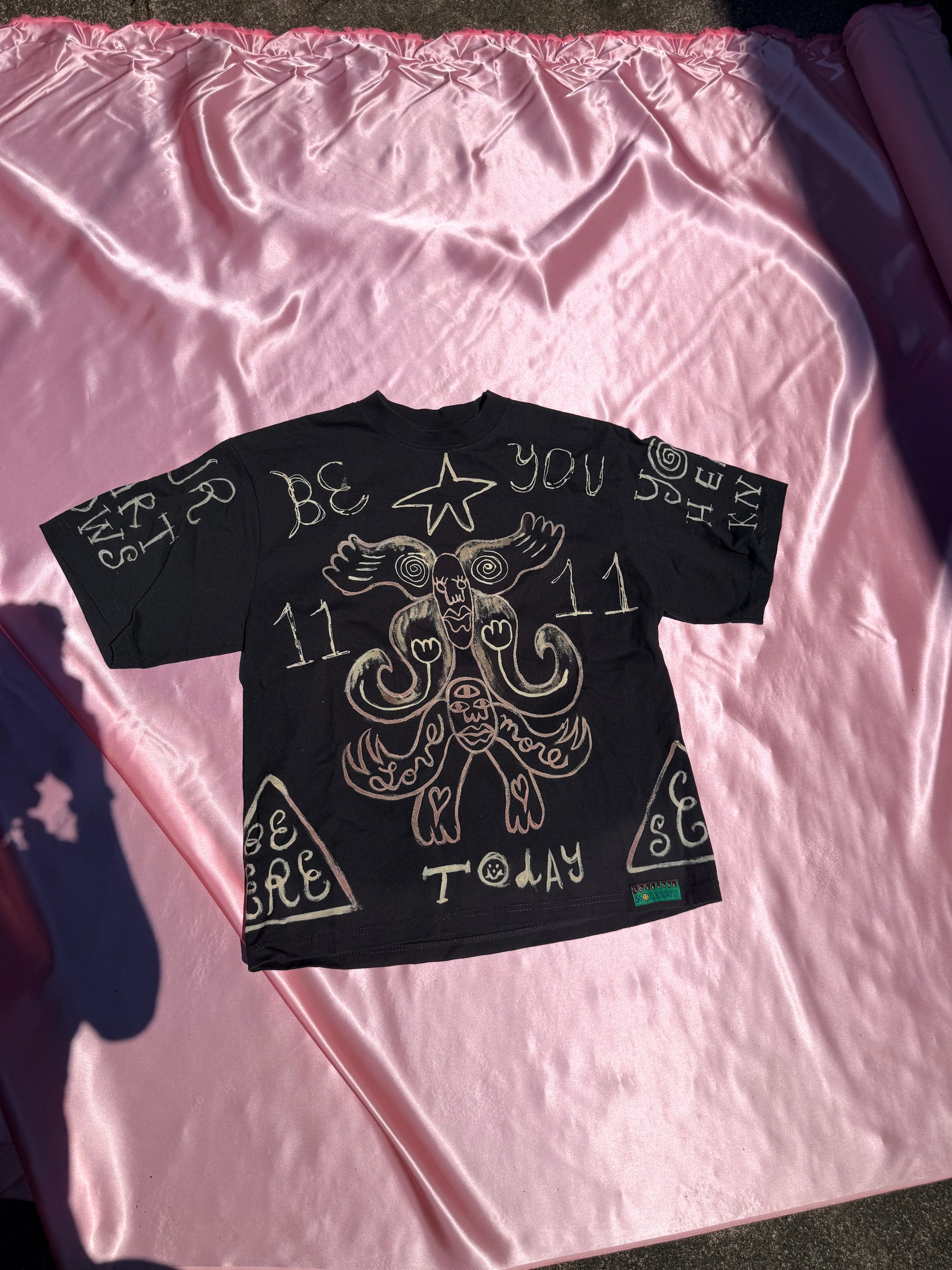 Human Generated Bleach Dye T-Shirt | BE YOU TODAY | LARGE