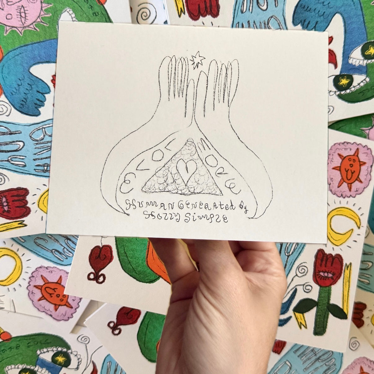 HAPPY BIRTHDAY Doodle Greeting Card