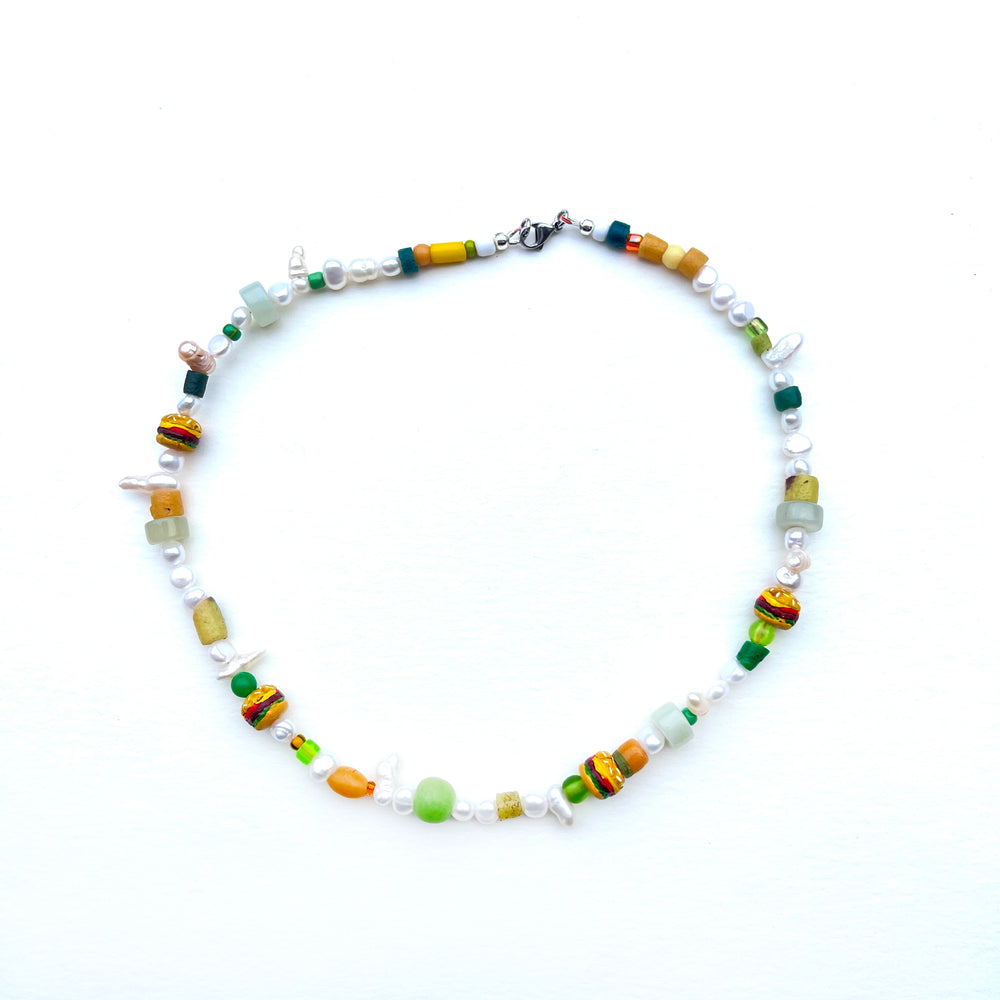 Burger Delight Pearl Necklace