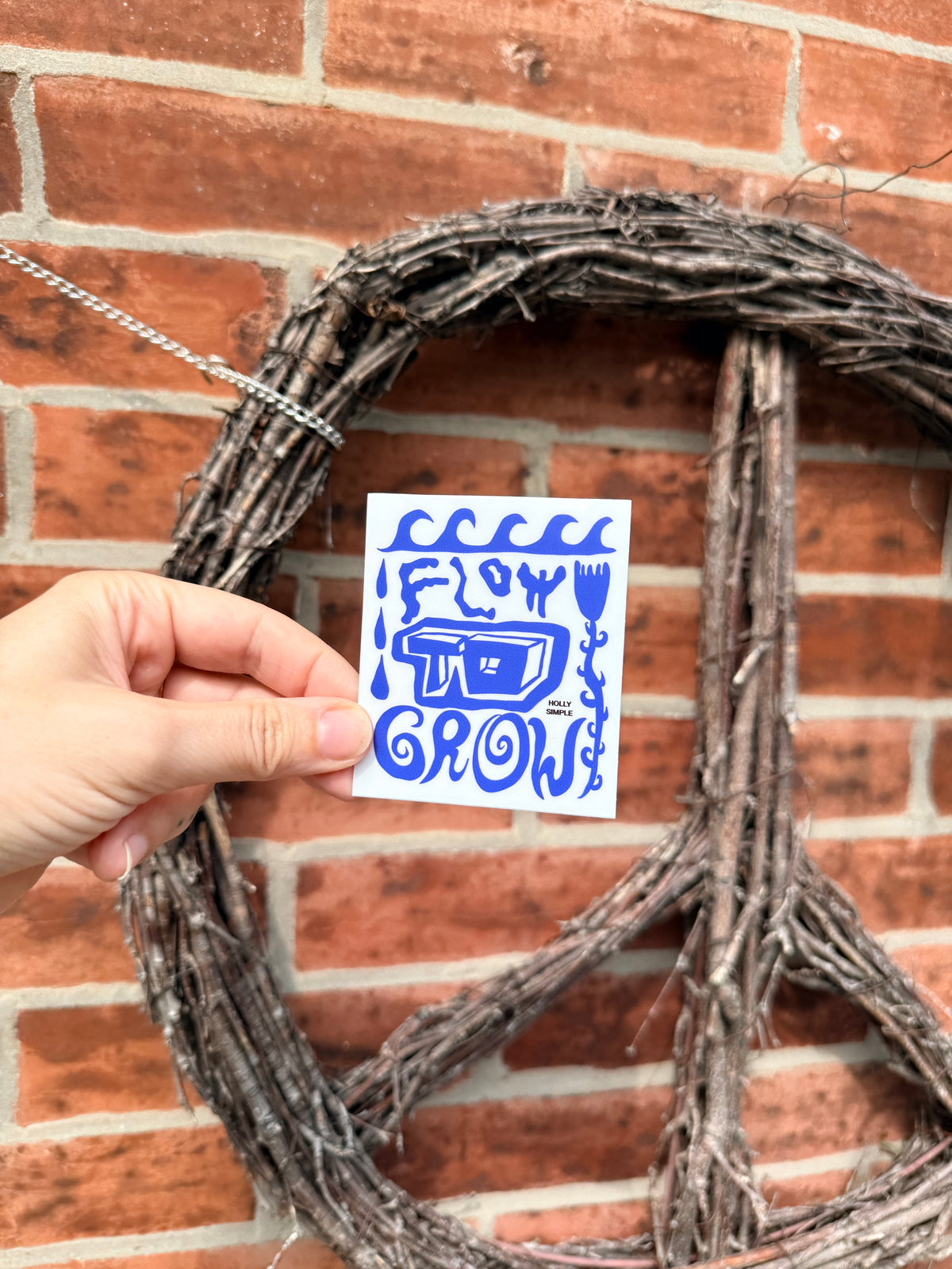 Flow to Grow Vinyl Sticker