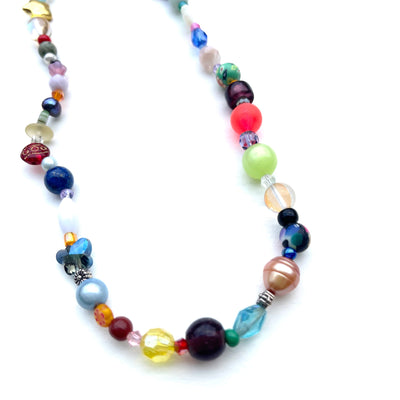 Colorful Fun Person Beaded Choker 1
