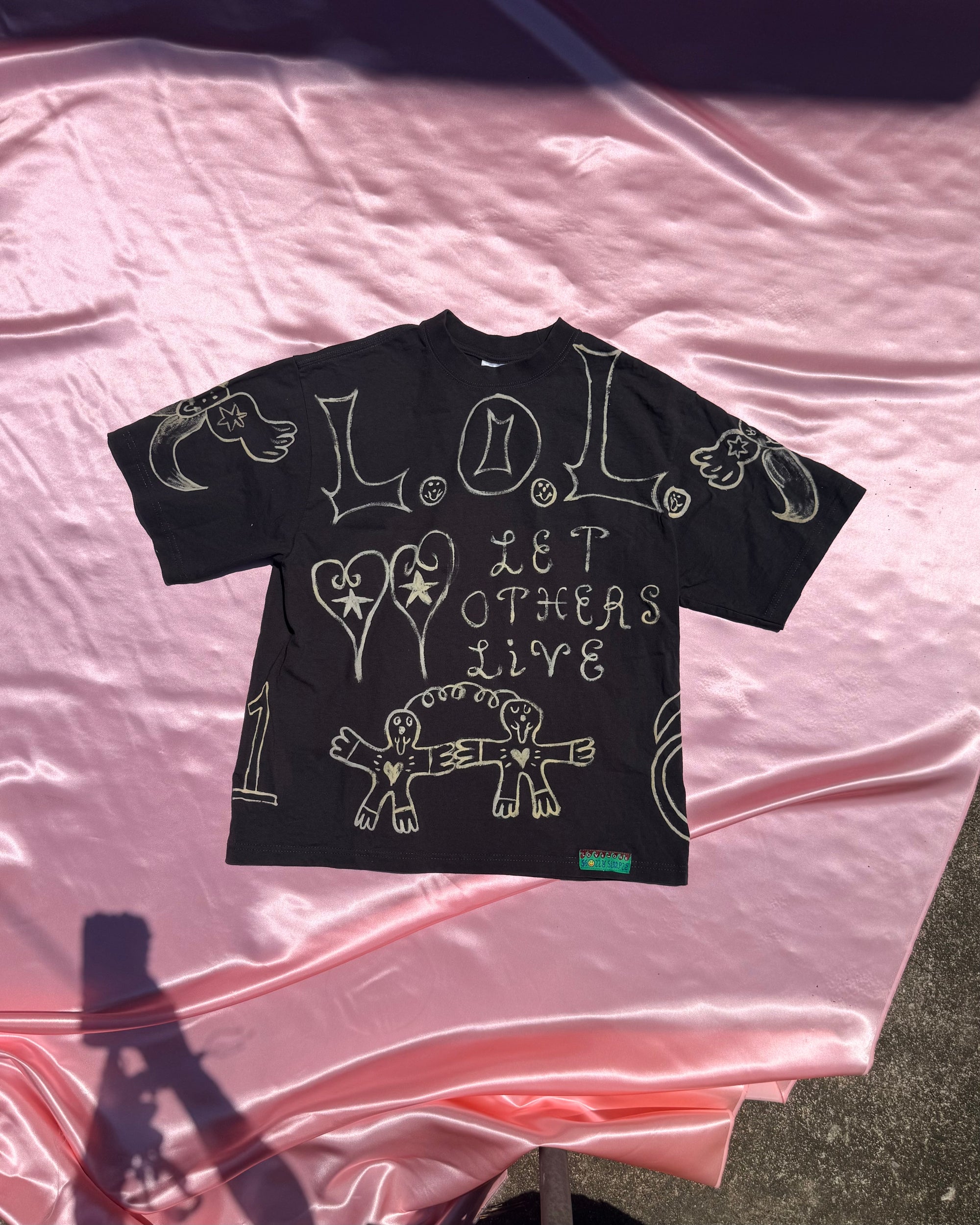 Human Generated Bleach Dye T-Shirt | LOL | LARGE