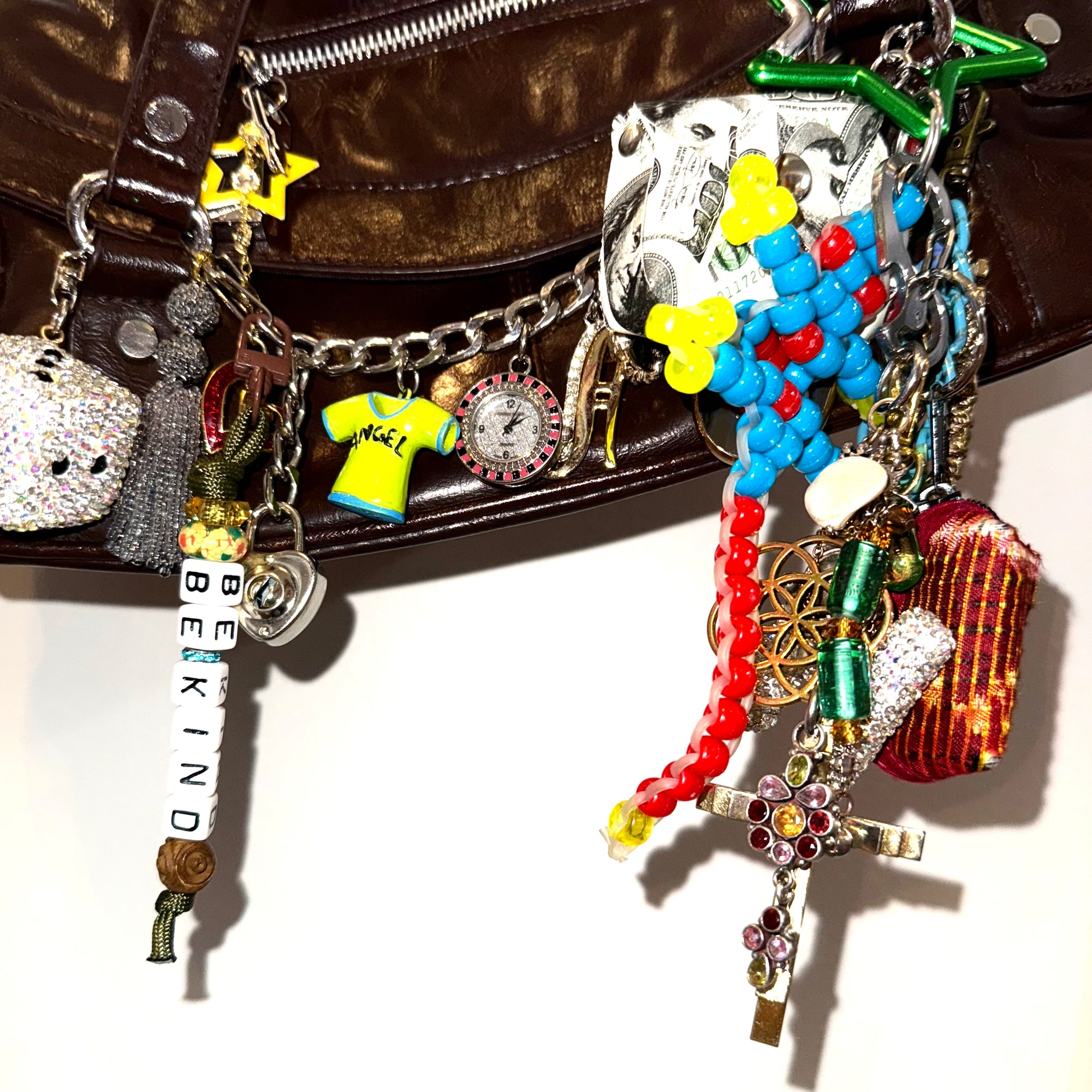 Summer Camp Slogan Beaded Charm