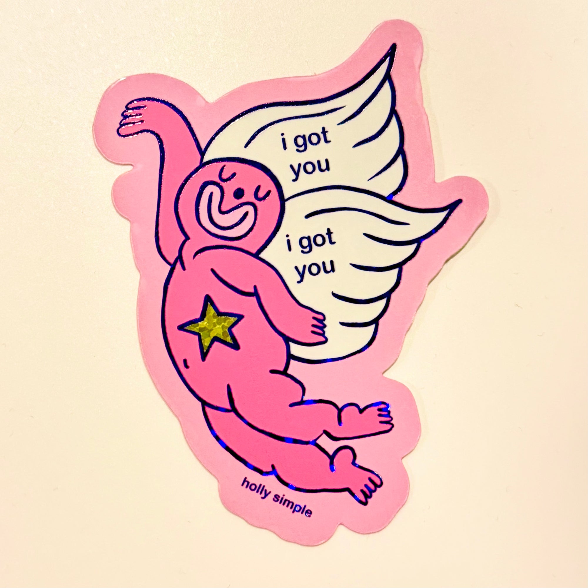 I GOT YOU Guardian Angel Vinyl Sticker