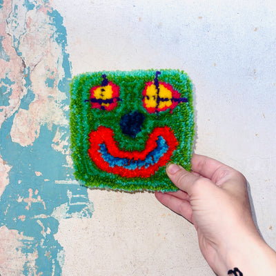 Naive Tufted Wall Art Buddy | Black