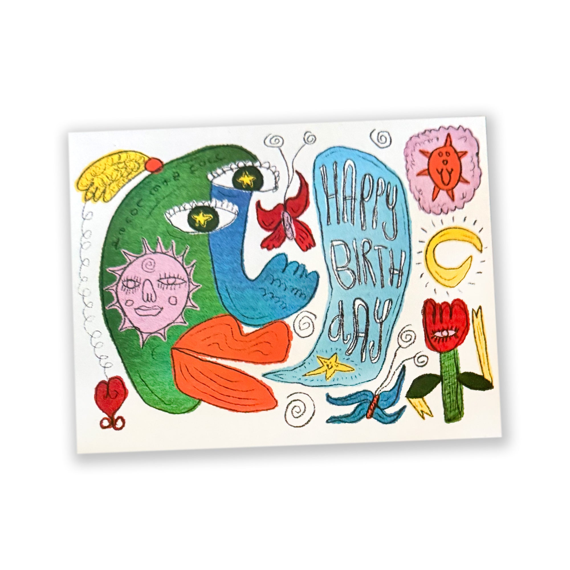 HAPPY BIRTHDAY Doodle Greeting Card