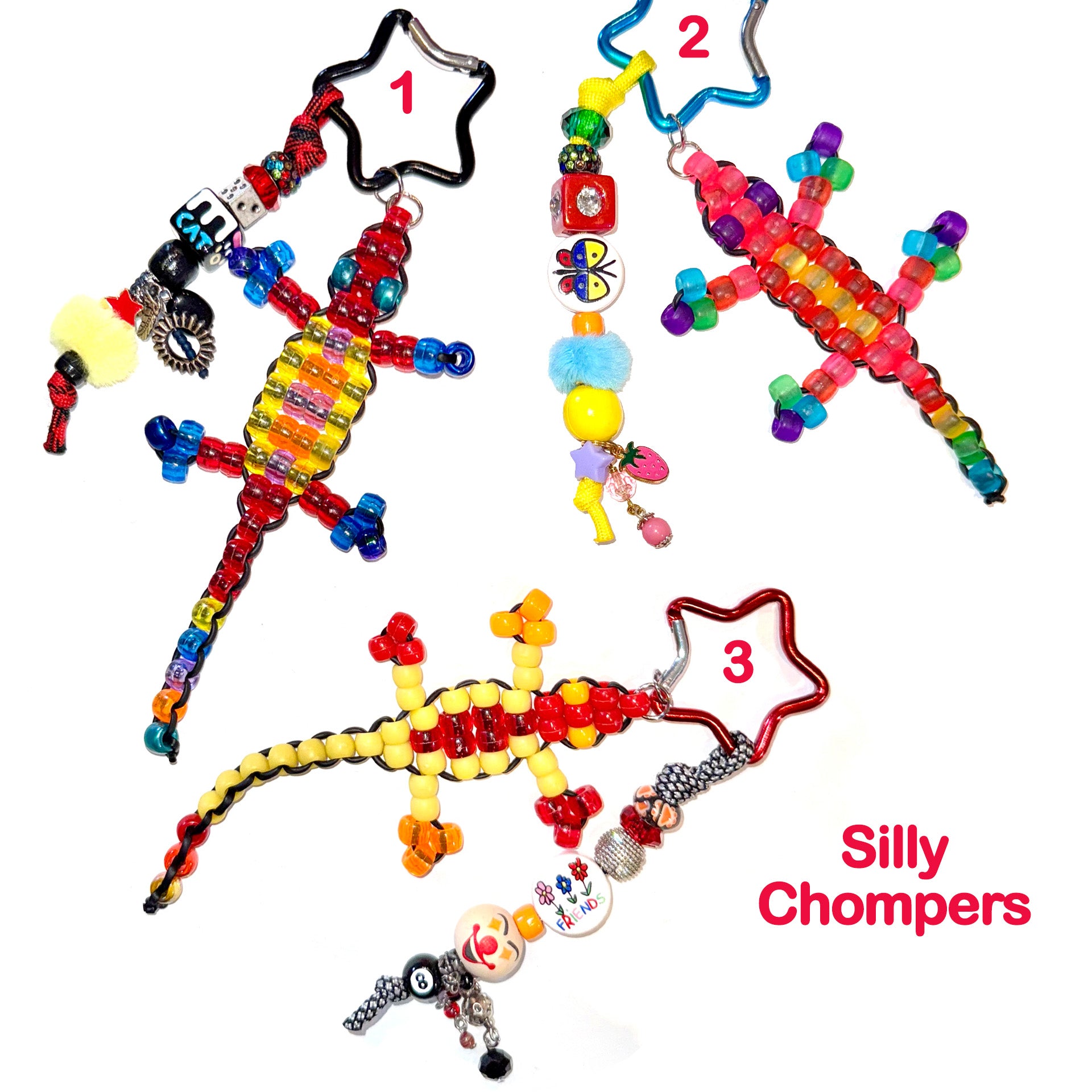 Summer Camp Beaded Allogator Charm