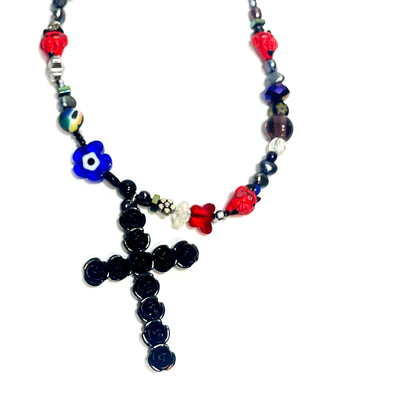 Sinister Realm Chunky Pearl Beaded Necklace