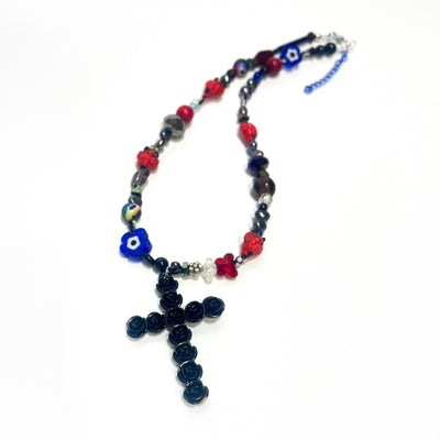Sinister Realm Chunky Pearl Beaded Necklace