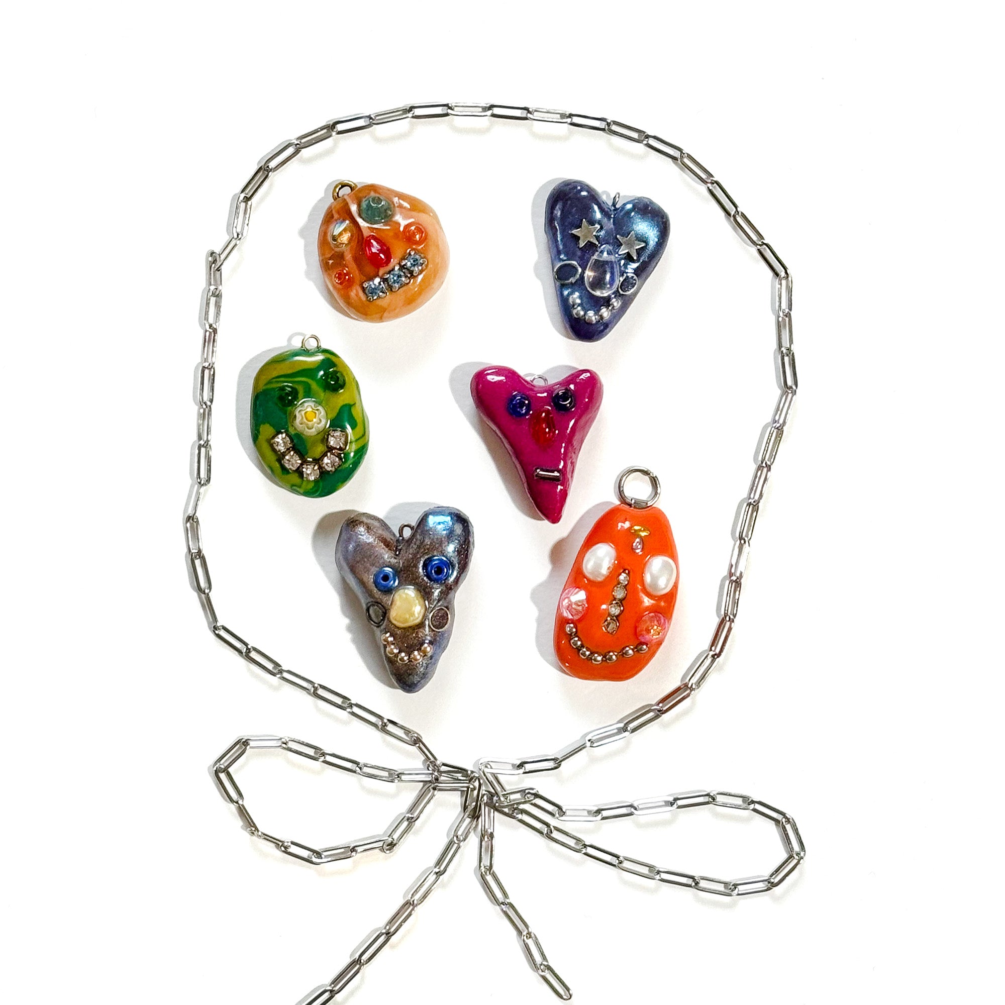 Lil Buddy Clay Charm Faces (with or without chain)