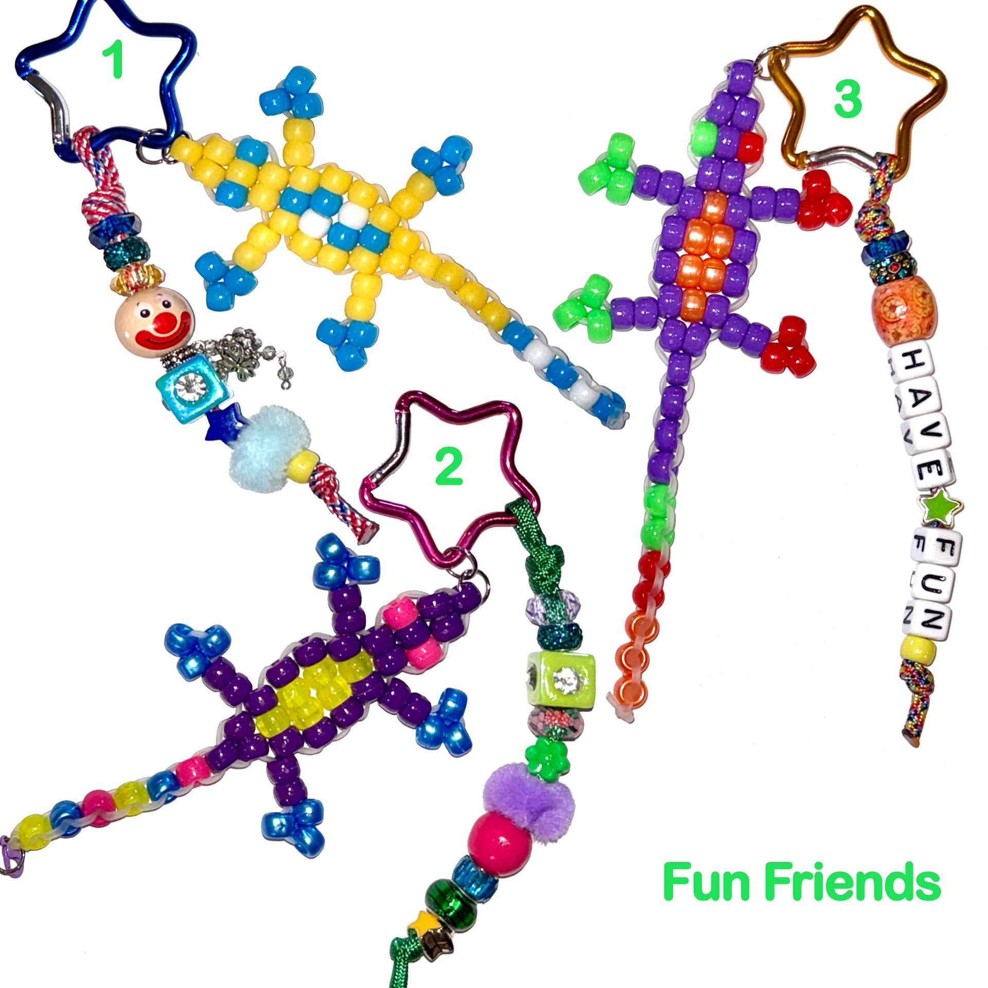 Summer Camp Beaded Allogator Charm