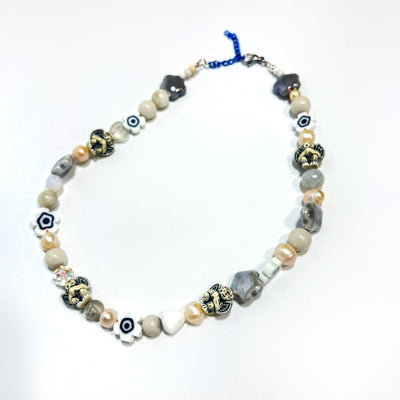 Gargoyle Chunky Pearl Beaded Necklace