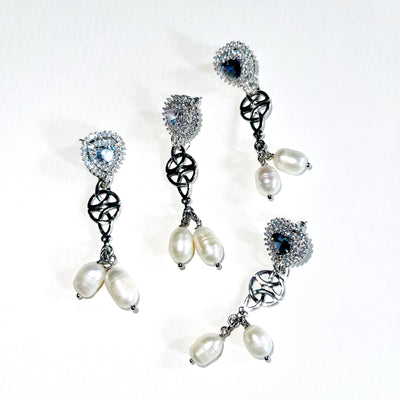 Romantic Pearl Dangle Earrings