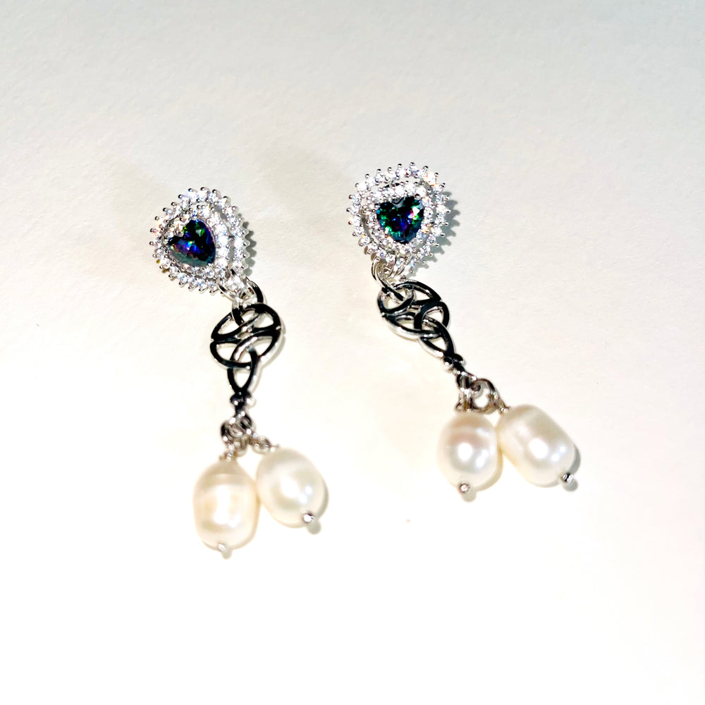 Romantic Pearl Dangle Earrings