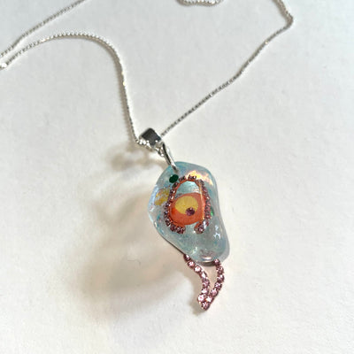 Euphoric Glob Necklace | Pink Brain