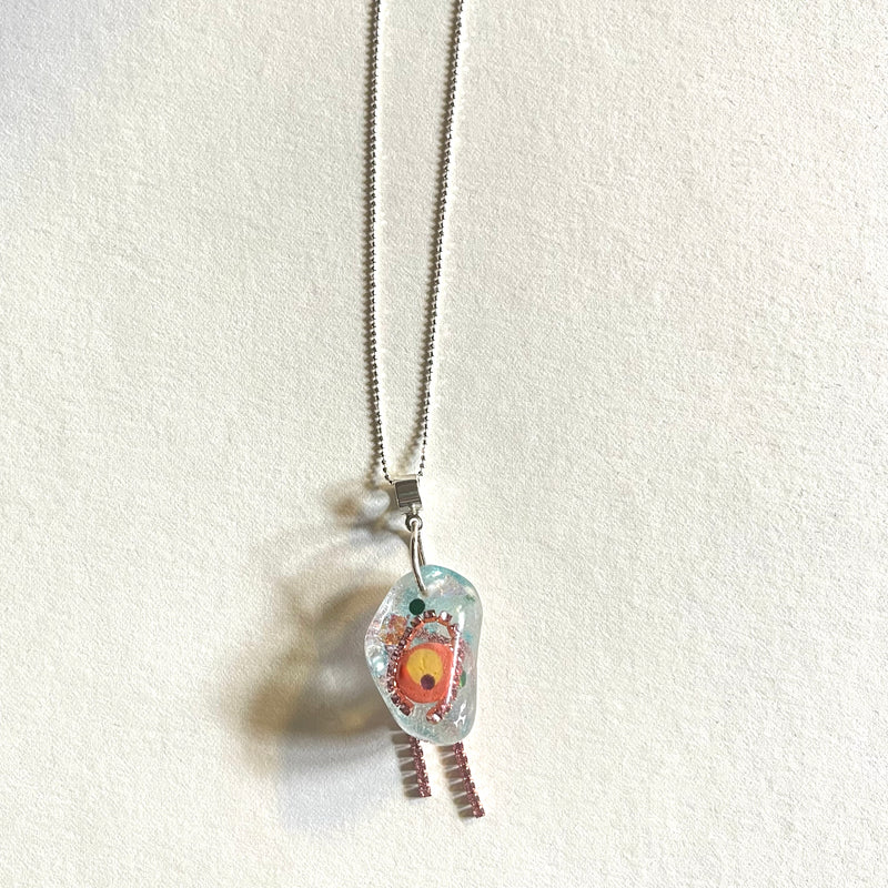 Euphoric Glob Necklace | Pink Brain