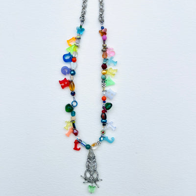 Good Slogan Charm Necklace | LAUGH TIL IT HURTS