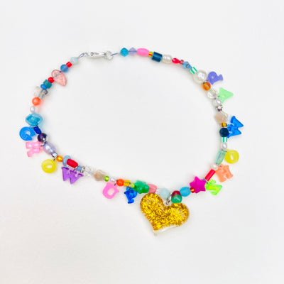 Good Slogan Charm Necklace | GROW UP SHOW UP