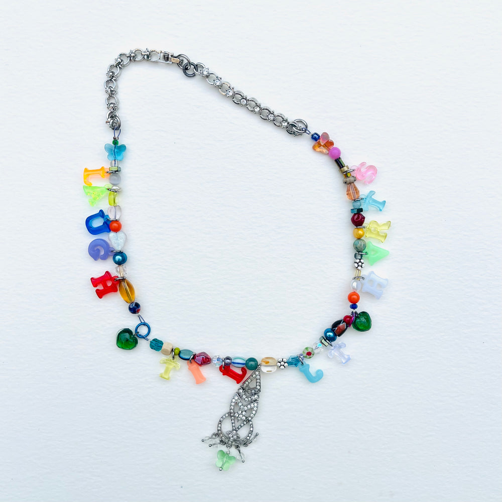 Good Slogan Charm Necklace | LAUGH TIL IT HURTS