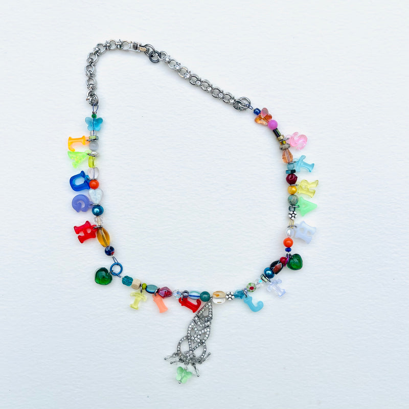 Good Slogan Charm Necklace | LAUGH TIL IT HURTS