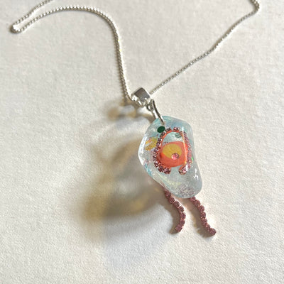 Euphoric Glob Necklace | Pink Brain
