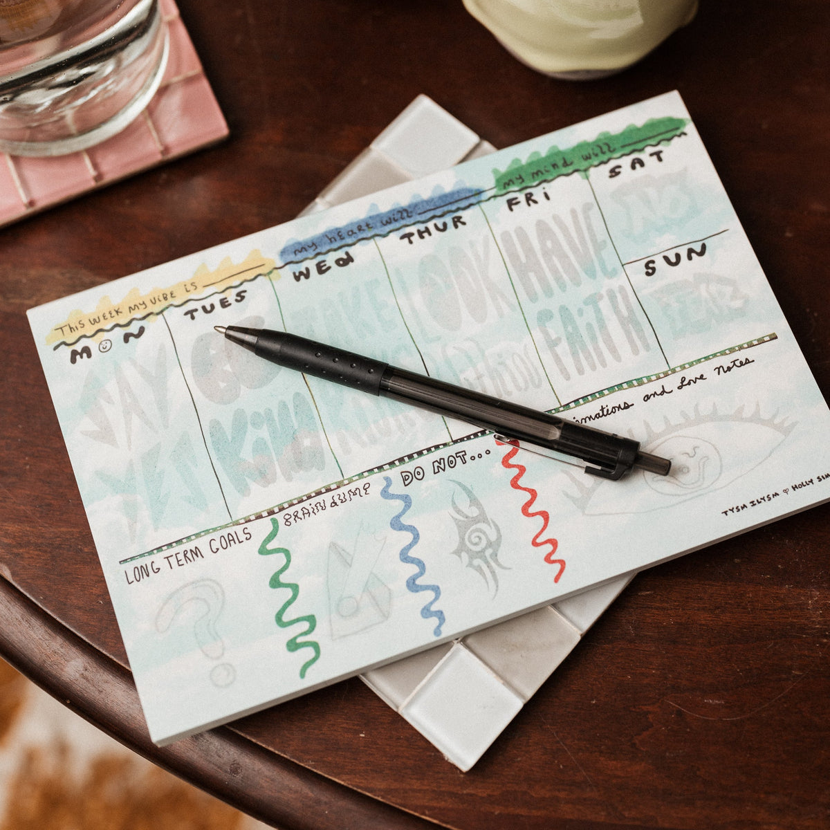 Words To Live By | A Tear Away Weekly Notepad