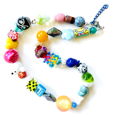 Chunky Poodle Beaded Necklace