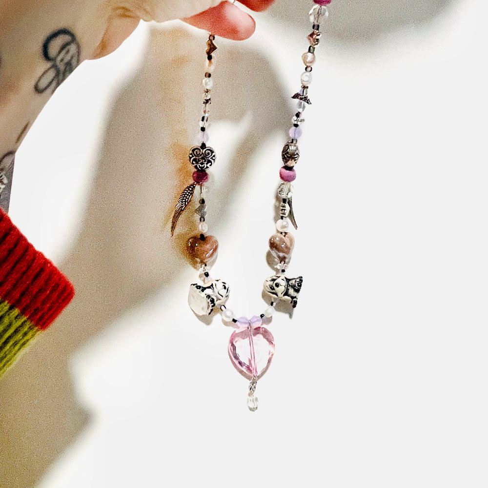 Puppy Love Beaded Necklace