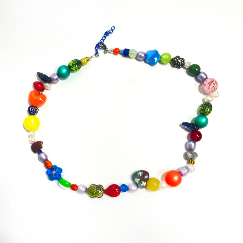 Xtra Chunky Shell Pearl Beaded Necklace