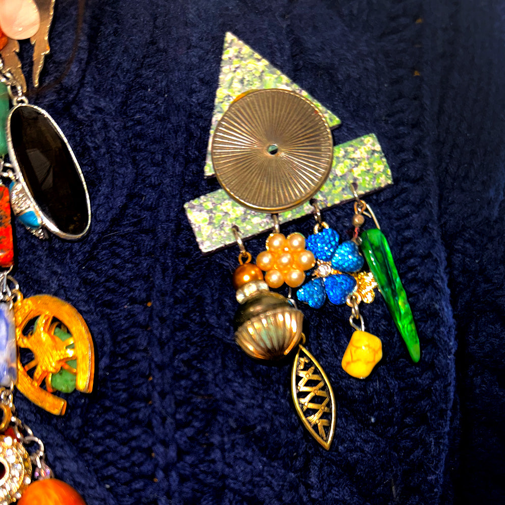 Trinket Brooch | Handmade with Vintage Treasures