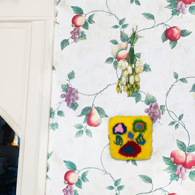 Naive Tufted Wall Art Buddy | Messy Yellow