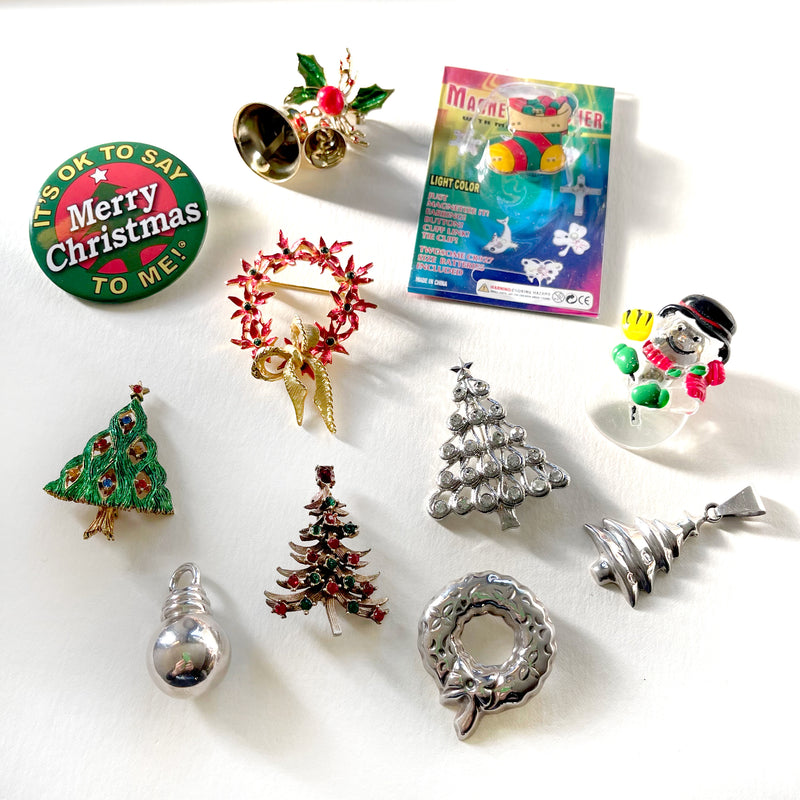 Bernadette's Holiday Brooch Collection