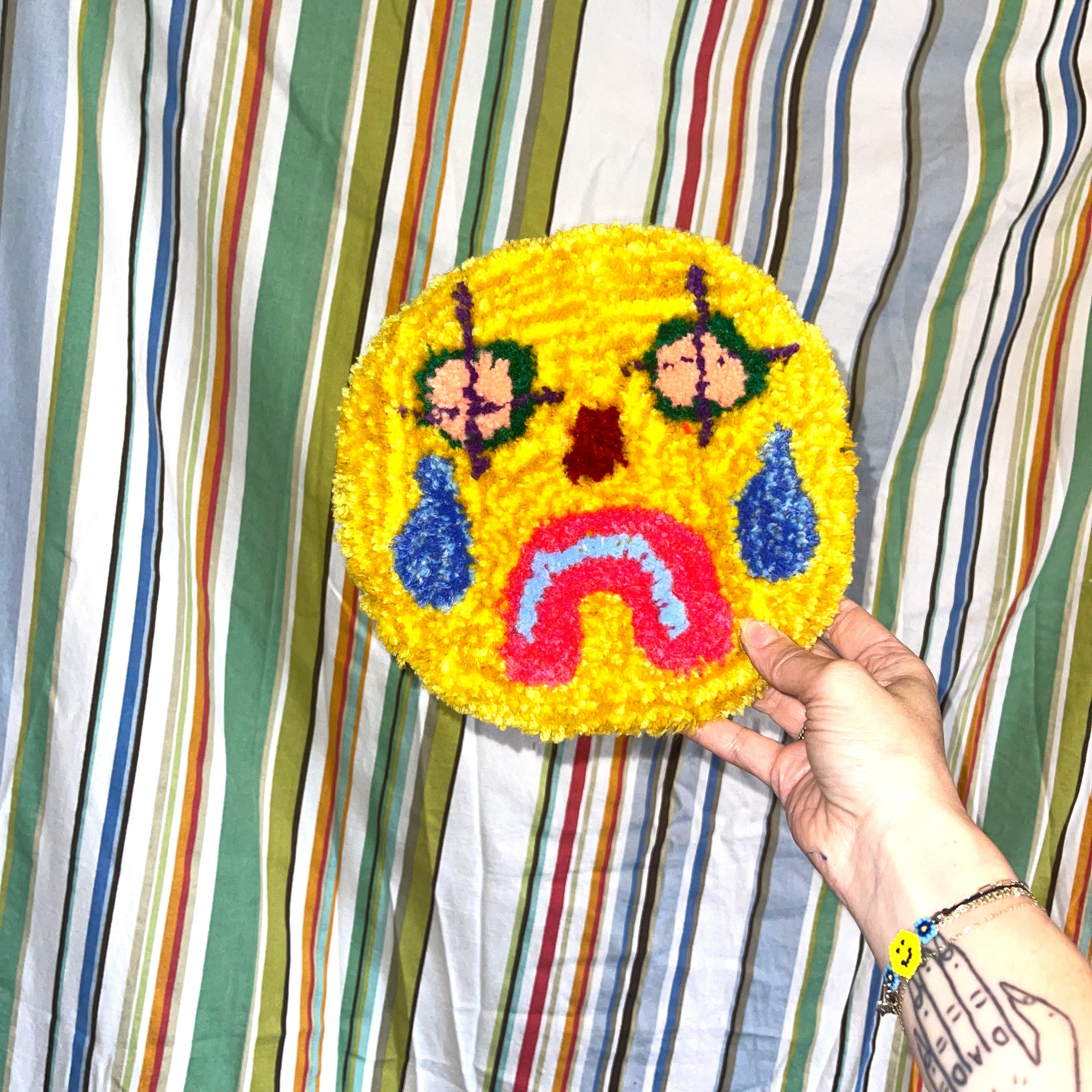 Naive Tufted Sad Wall Buddy | YELLOW