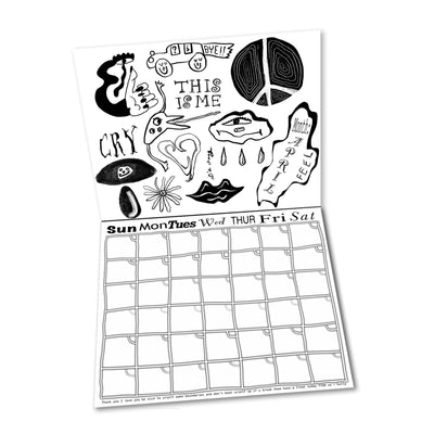 “Things I Will Tattoo on You" | A Make Your Own Calendar