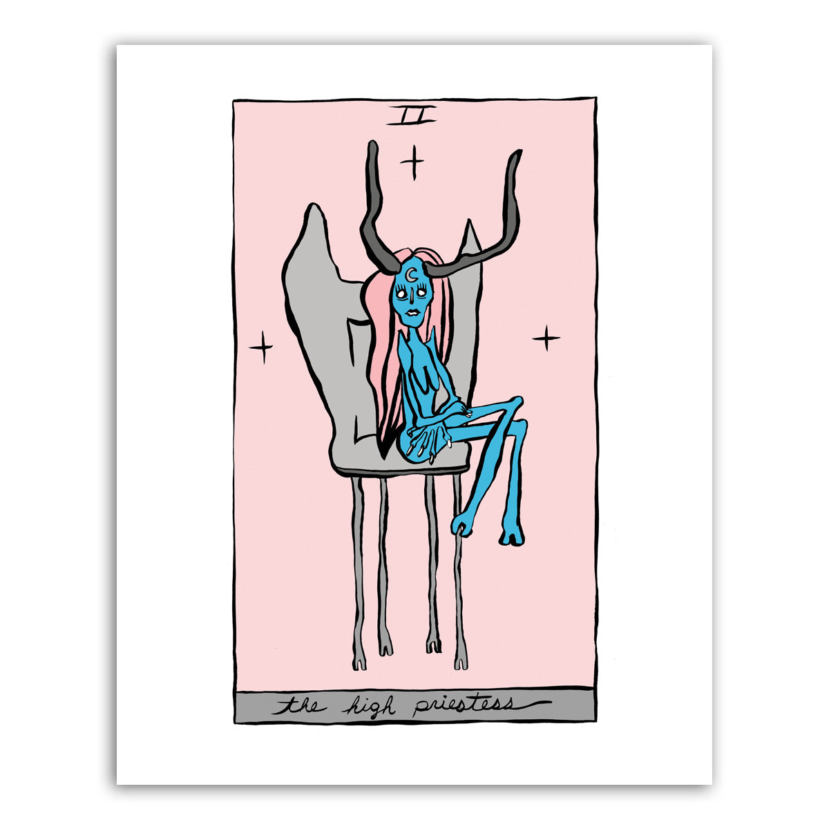 HOLLY SIMPLE TAROT | THE HIGH PRIESTESS | 8 X 10 PRINT