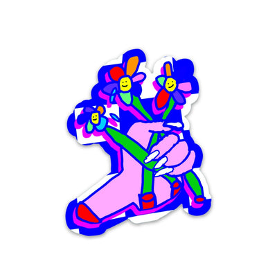Microsoft Paint Flower Bundle Vinyl Sticker