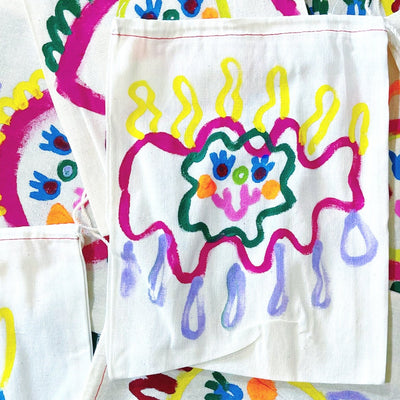 PAINTED DRAWSTRING DECK BAG