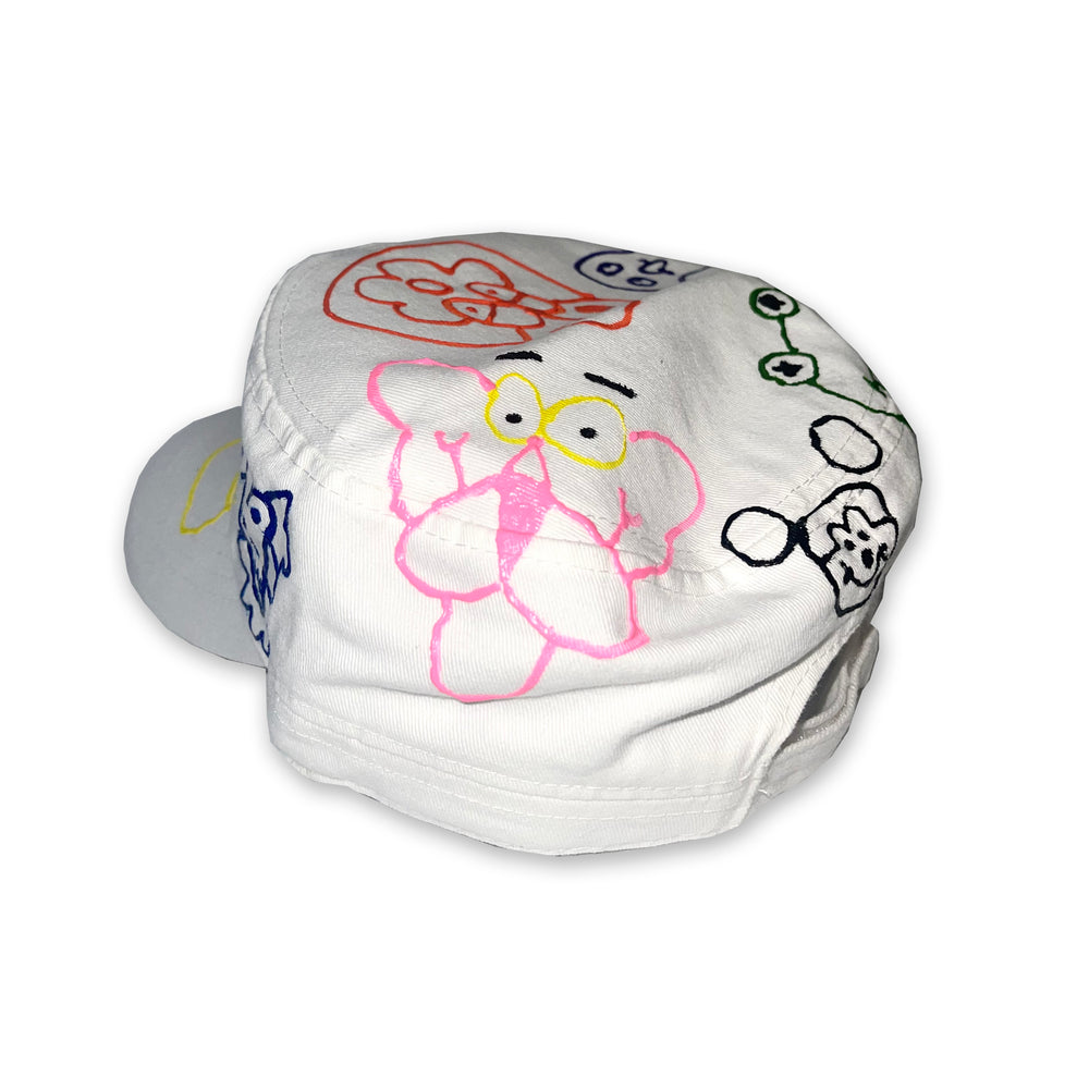 Bad Character Puff Paint Train Conductor Hat
