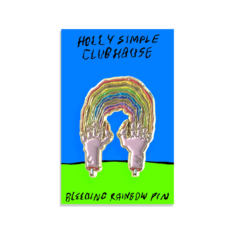 BLEEDING RAINBOW ENAMEL PIN