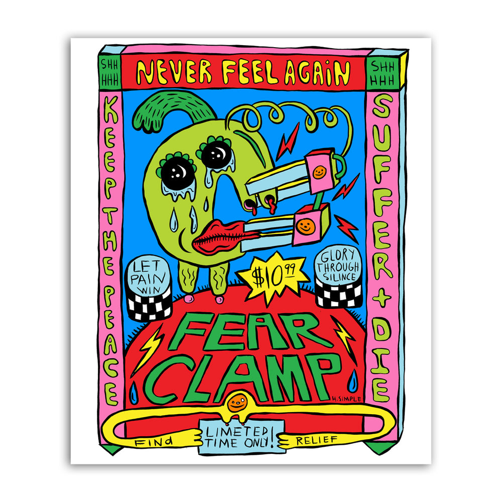 FEAR CLAMP 8x10 Art Print