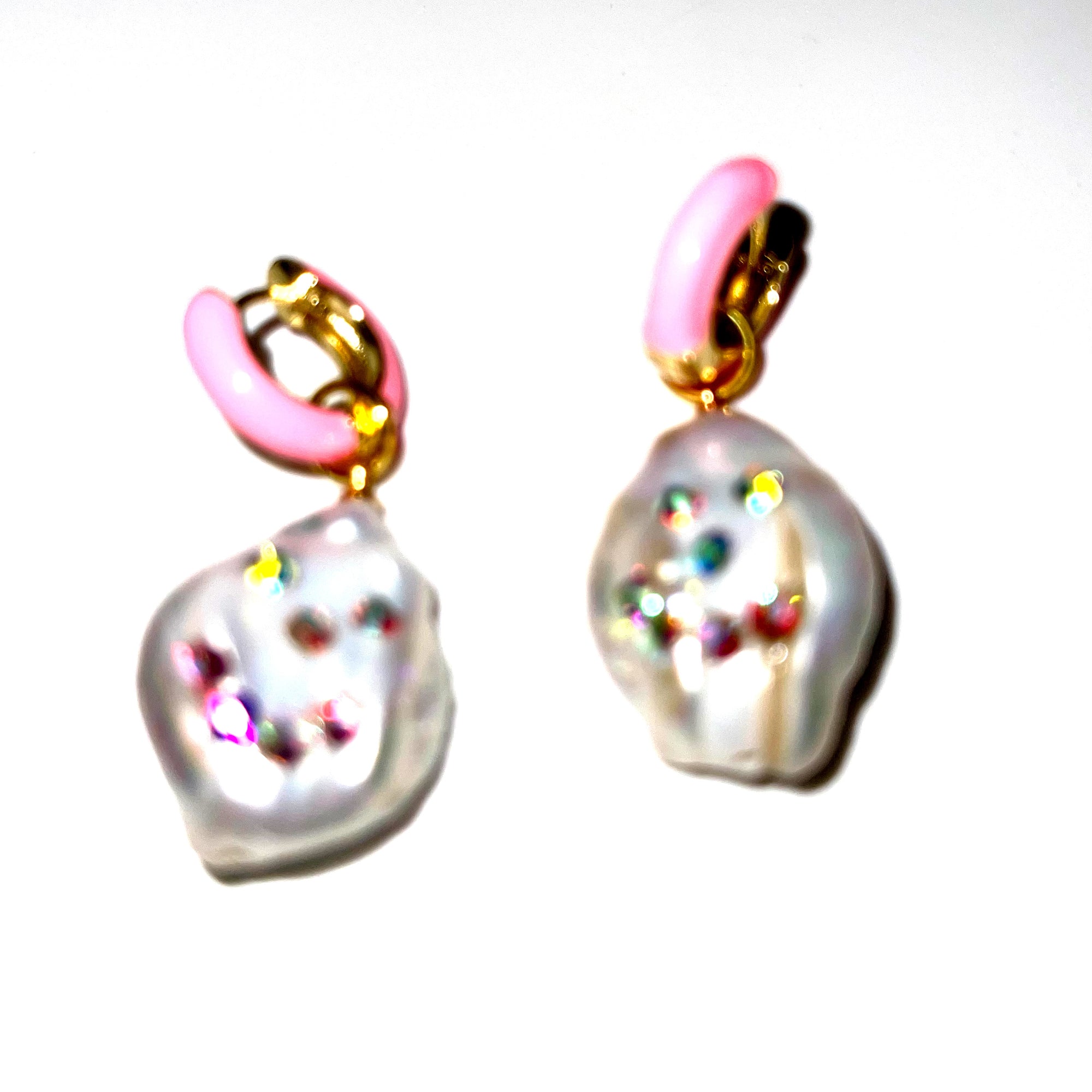 Pearl People Earrings PINK