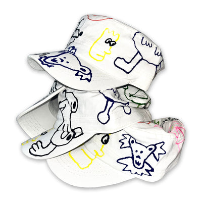 Bad Character Puff Paint Train Conductor Hat